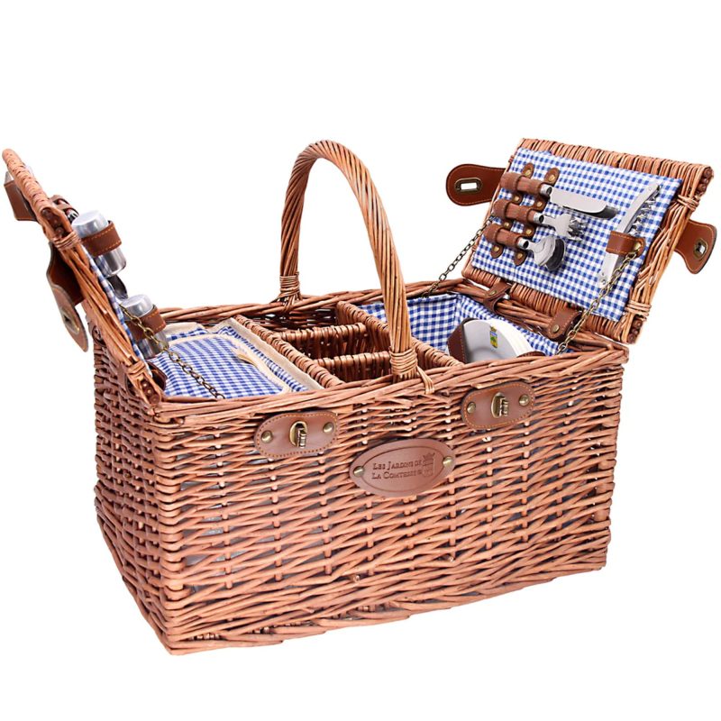 Picnic Basket 4 prs Les Jardins de la Comtesse