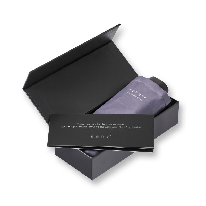 ქოლგა Senz° Micro Foldable Lavander Gray