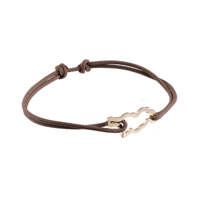 Georgia Map Initial Bracelet